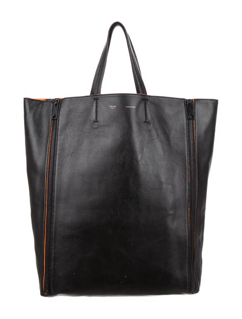 celine cabas zipper tote bag|celine vertical cabas tote.